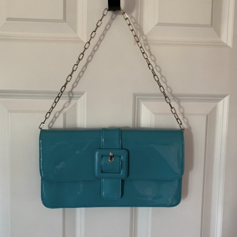 Blue Loft Clutch Purse